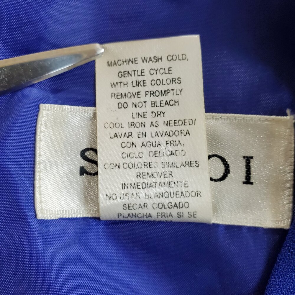 Studio one Blue Embroidered Dress And Jacket One Piece Dress Size 12 - Picture 11 of 12